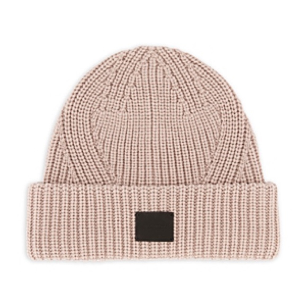 New All Saints Traveling Rib Beanie Blush